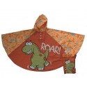 Bugzz Kids Stuff Rain Poncho - DINOSAUR